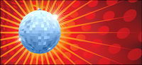 Vector material crystal ball disco