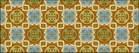 Classic tile pattern vector-5
