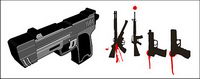 Military-related - guns vector material