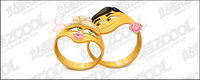 Vector cartoon style ring material