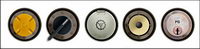 Circular metal texture computer icon transparent png