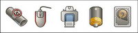Computer cartoon style icon png