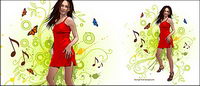 Women and pattern vector-8