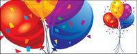 Vector balloon festival celebrations