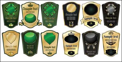 Card Tags Labels vector material