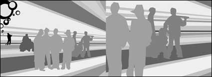 Combination of construction workers vector