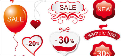 ��Red�� theme vector material goods