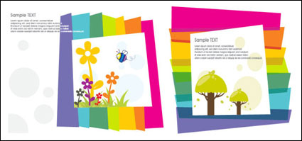 Lovely color vector material