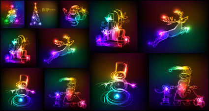Symphony Christmas light vector graphics