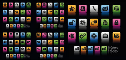 Beautiful and practical web icons - vector material