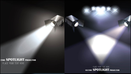 Light projector - vector material