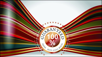 Elegant Ribbon Color Card chromatography vector material -2