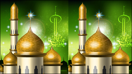 Islamic-style castle vector -3