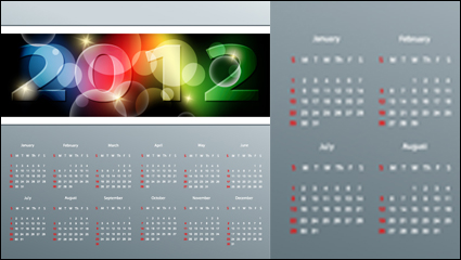 2012 calendar 03 - vector