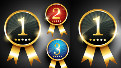 Fine Medals 01 - vector