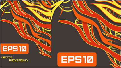 Beautifully colored line patterns 05 - vector