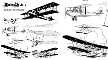 Antique means of transport 03 - vector 