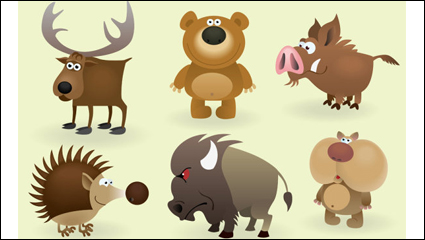 Cartoon animals image - vector