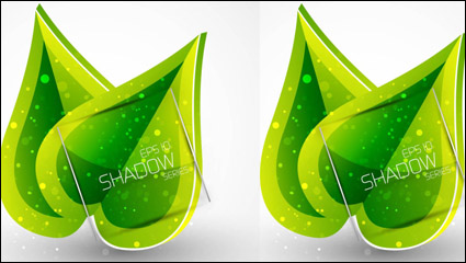 Spring green leaves 01 - Vector