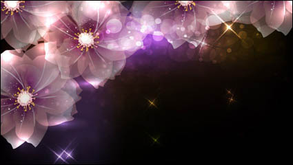 Symphony flowers vector material -1