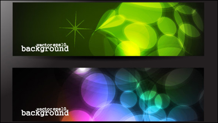 The gorgeous strip card 03 - vector material