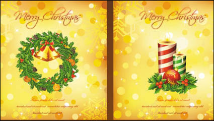 Beautiful Christmas elements 05 - vector material