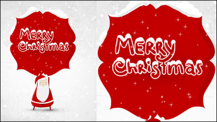 Beautiful Christmas illustrator 04 - vector material