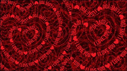 Valentine hearts background 01 - vector material
