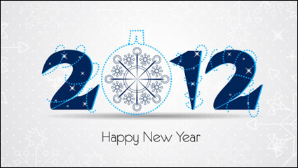 2012 Christmas fonts 02 - vector material