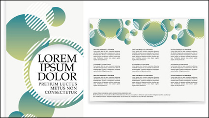 Exquisite three folding template 05 - vector material