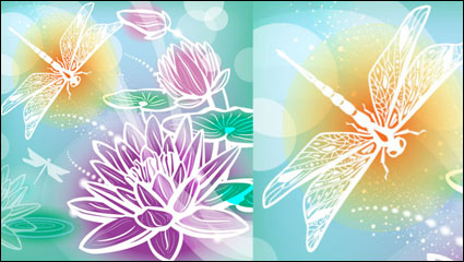 Gorgeous pattern background 04 - vector material