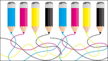 CMYK color 03 - vector material