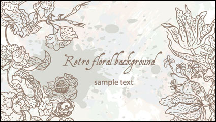 Line art pattern background 03 - vector material