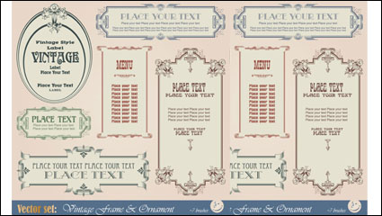 European pattern border 02 - vector material
