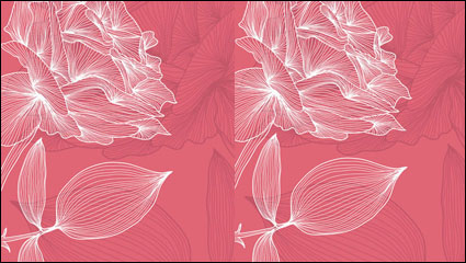 The lines fresh flowers 01 - vector material