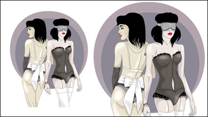 Sexy illustrator 02 - vector material