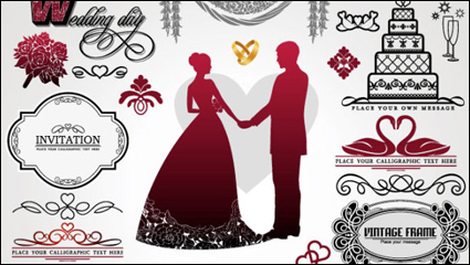 European-style lace pattern 02 - vector material