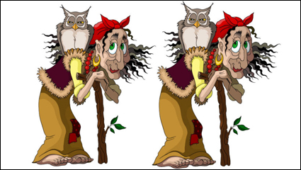 Witch image - vector material