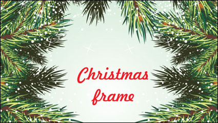 Pine border 01 - vector material