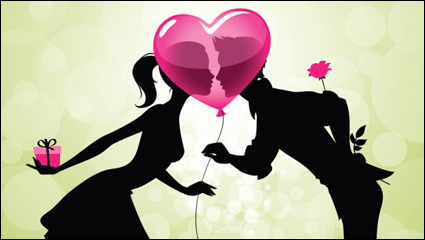 Cartoon Couple 05 - vector material