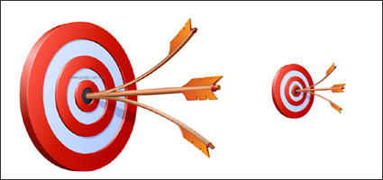 3D Style archery vector