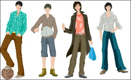 Boys Fashion Vector