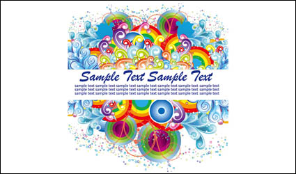 Tide element circular pattern vector material