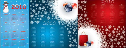 2010 calendar template vector