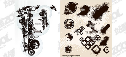 The trend of design elements common vector material