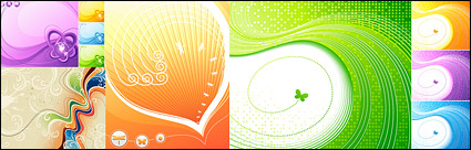 dynamic lines vector illustrations material