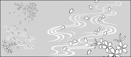 Line drawing of flowers -19