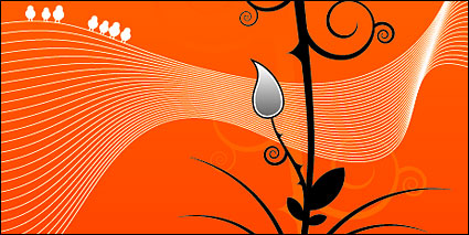 Rattan plants and lines elements