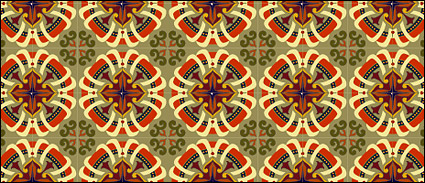 Classic tile pattern vector-4