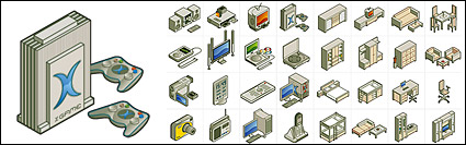 2d furniture and electrical appliances